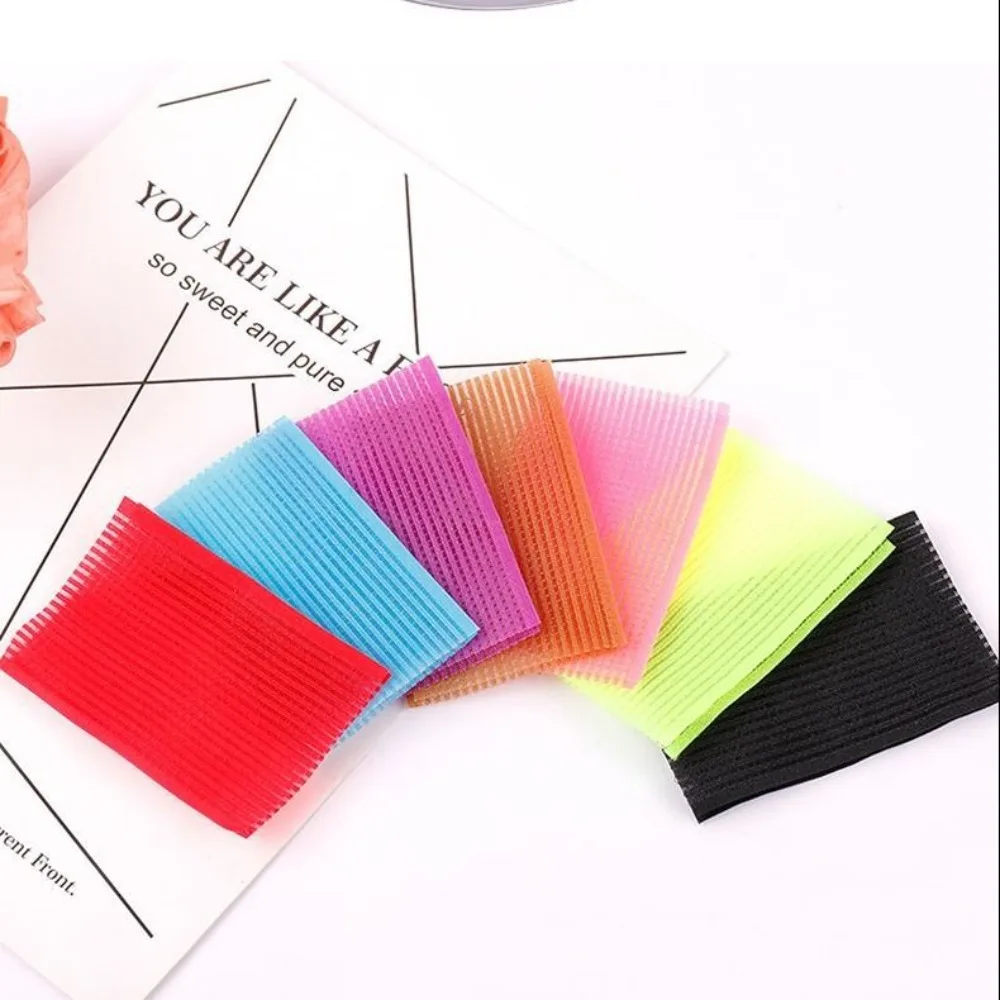 

10Pcs/Set Fashion Hair Accessories Hair Sticky Pad Nylon Multi-color Bangs Magic Paste Hair Fringe Bangs Puffy Hair Sticker