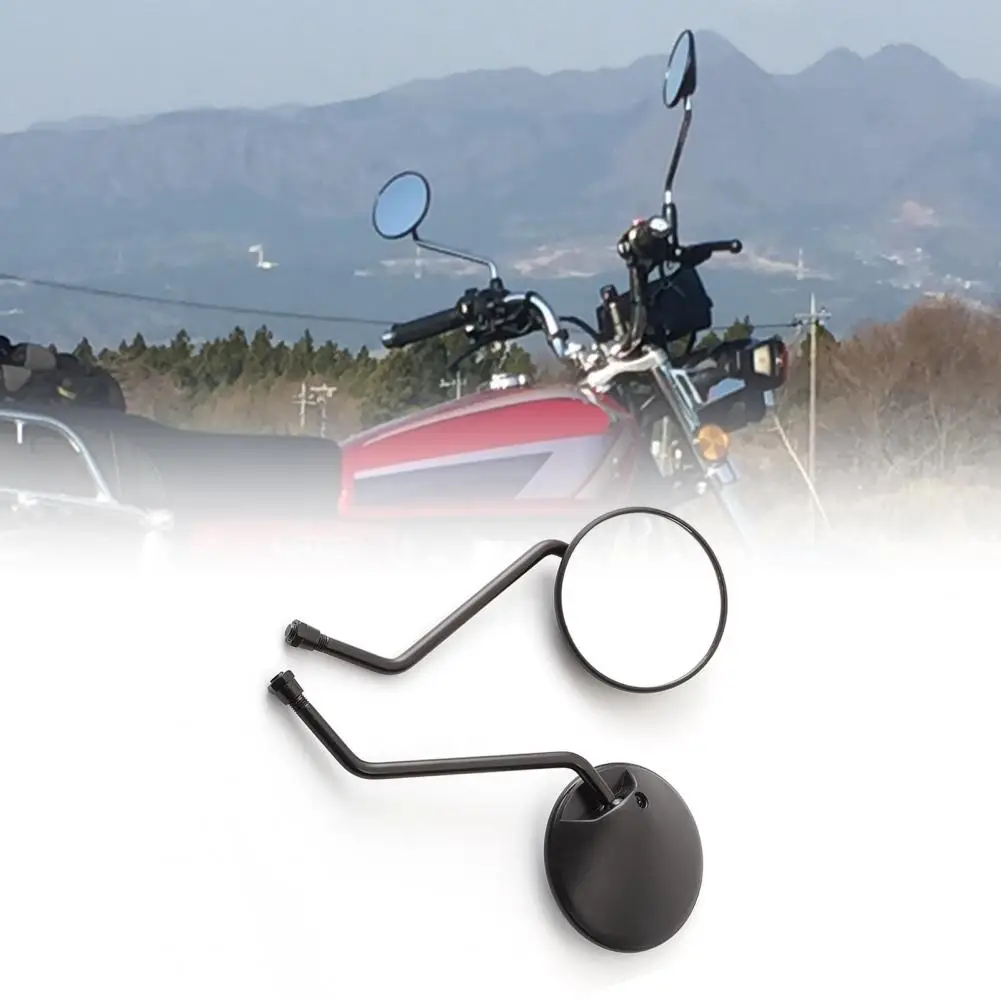 Convex 1Pair Modified for Honda XR80 XR230 TLR200 XR200 XR125 CT110 CG125 XL250 XL400 Round Rearview Mirror Motorcycle Mirror fo