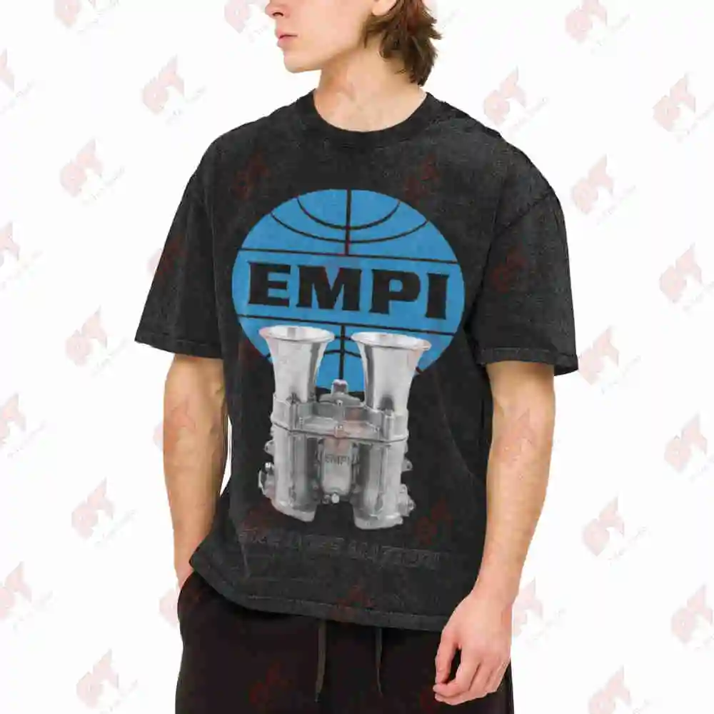 Empi Size Matters Engine Vintage Washed Tee Pure Cotton T-Shirt
