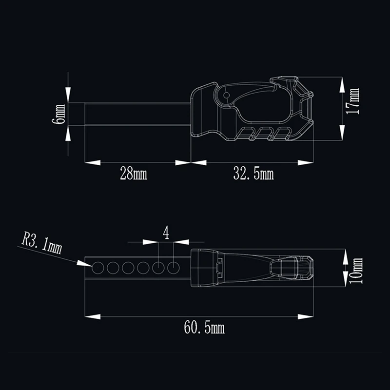 4PCS RC Car Upgrade Tow Traction Rescue Hook for 1/10 1/8 TRX4 SCX10 KM Tank 300 RC Car Upgrade Parts [bjve-Toy]