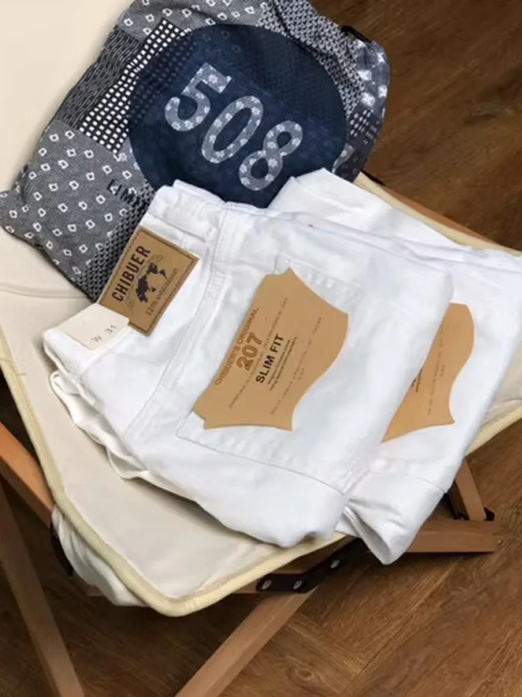 

Heavyweight Pure Cotton Red Denim Men's Loose Straight Leg Workwear American Casual Trendy Long Pants