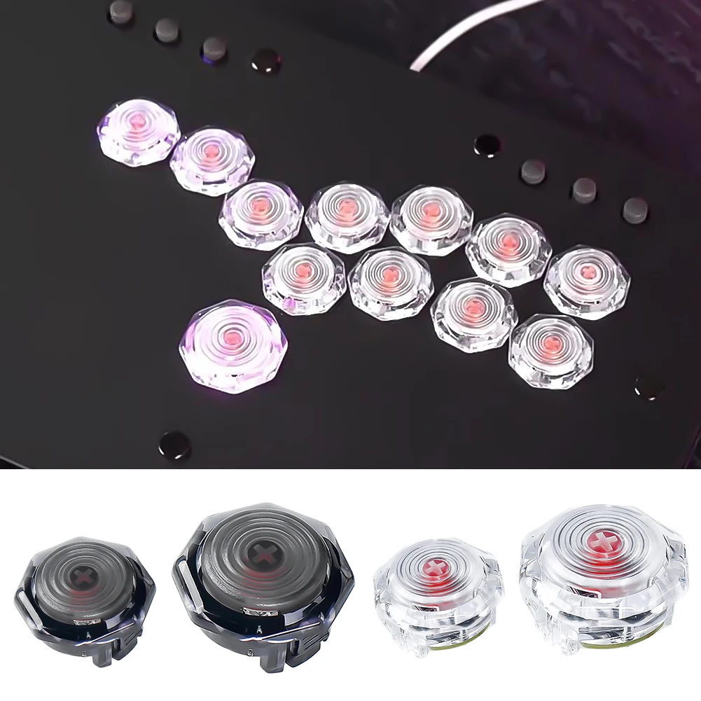 

Мини-кнопка, ультратонкая механическая клавиша с низким профилем, диаметр 24 мм/30 мм, для аркадного стика HITBOX