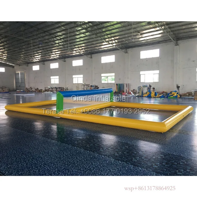 Deliver Fast Inflatable Biggors Water Park Outdoor Beach Game Inflatable Water Volleyball Court Water Volleyball