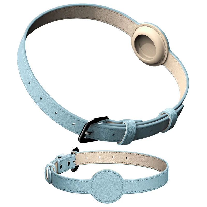 Für Apple Airtag Schutz Tracker wasserdicht Haustier Hund Anti-Lost Position ierung Silikon Pu Halsband Anti-Lost Haustier Katze Hunde halsband – Detail 9