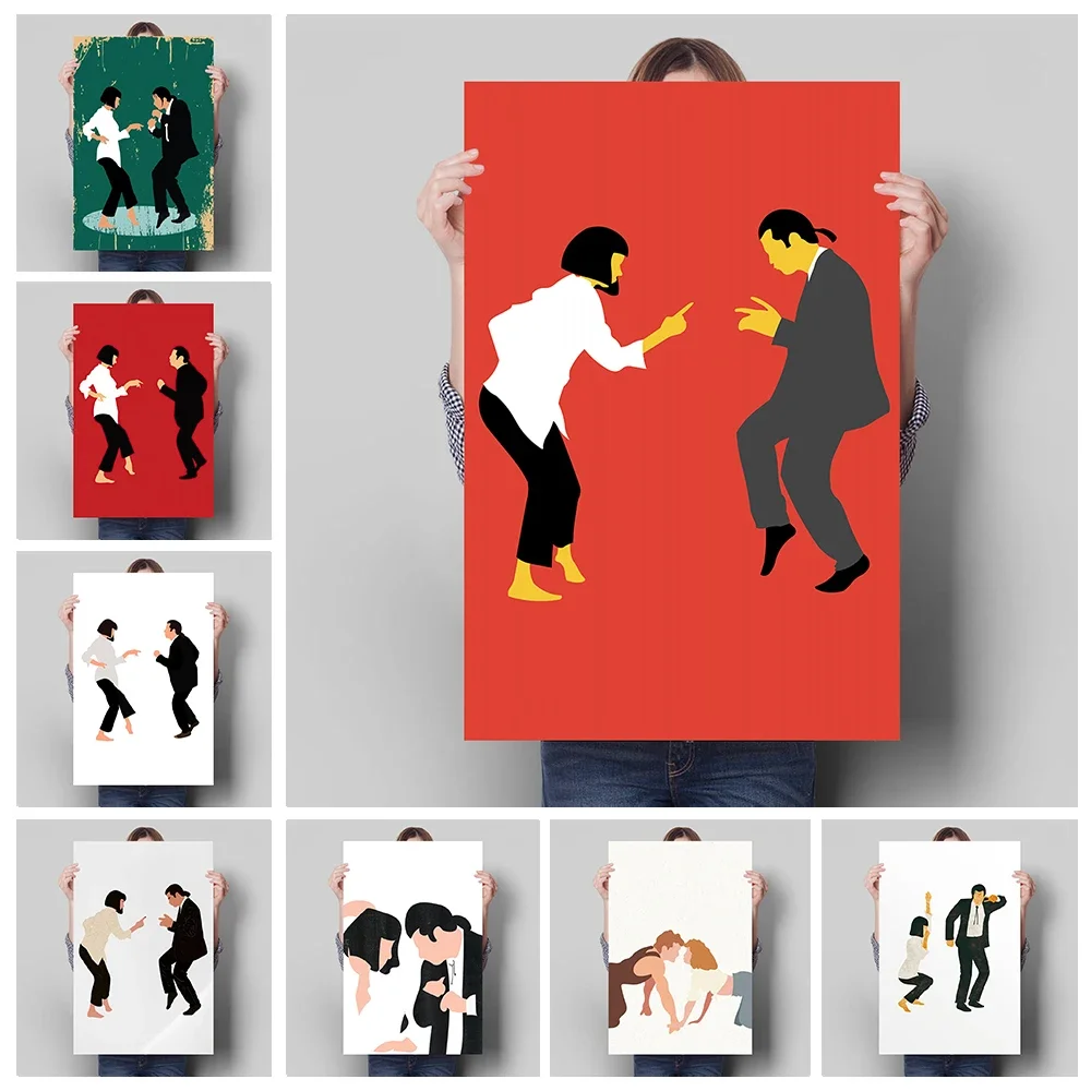 Pulp Fiction Movie Decoration Mural Poster Mia Dirty Dancing Grease Canvas Painting Living Room Nordic Wall Art Print Home Decor