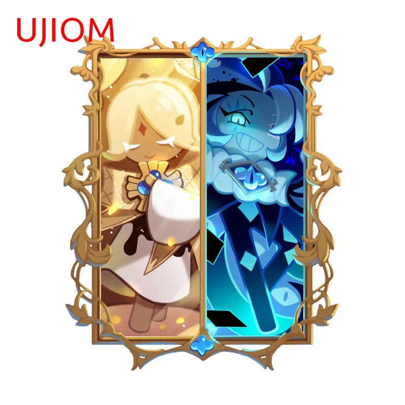 UJIOM Cookie Run Anime Wall Stickers Double-sided Character Design Trunk Window Decals Funny Scratch-Proof Kitchens Accessories