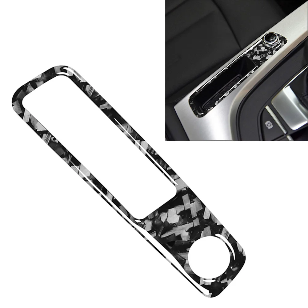 Stereo Volume Botton Trim Control Frame Cover Sticker RHD For Audi A4 B9 2016-2021 ABS Plastic Epoxy Coating Soft Forged Pattern