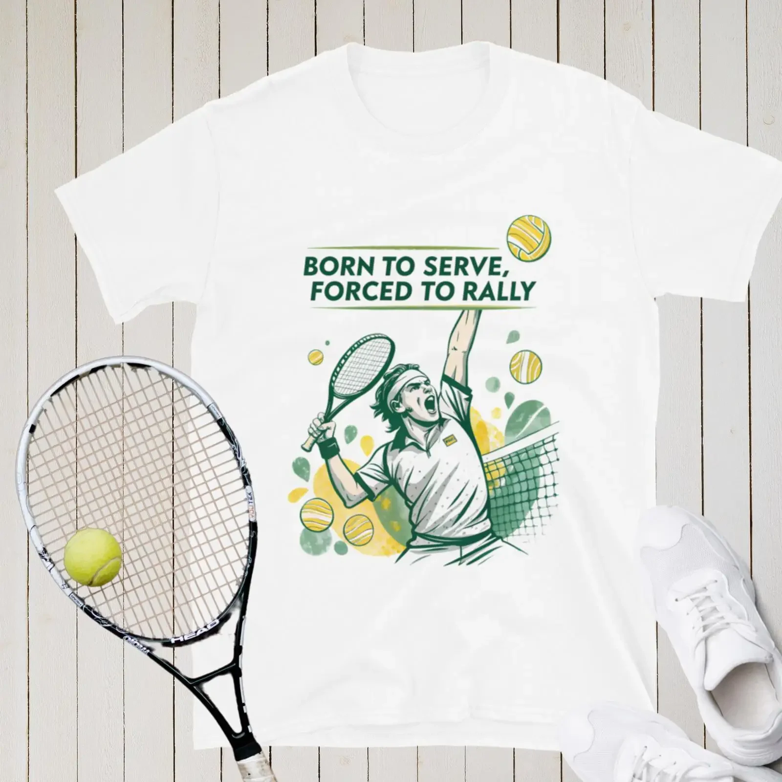 Born To Serve Tennis T Shirt Funny Unique s For Players Racket Humorous Sport vintage Washed Breathable Unisex designer clothes