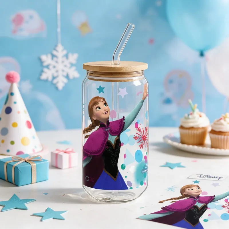 1PC/1Set Frozen Elsa and Anna Cup Wrap Stickers for 16oz Cups Snowflake Designs DIY Decoration Cup Not Included