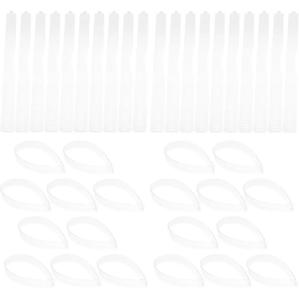 80개 플라스틱 셔츠 칼라 지지대 조절 가능한 투명 고정 스트립 내구성 있는 칼라 리프트 시스템 남녀용