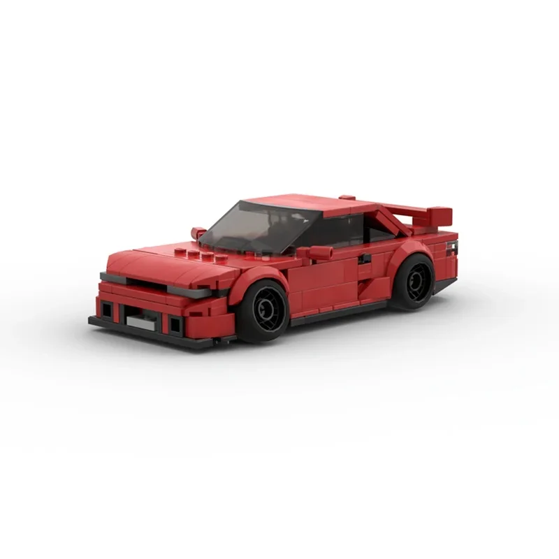 253 stücke MOC Nissan Silvia Drift Auto Stadt Champions Modell Bausteine Architektur Spielzeug DIY Weihnachten Geschenk Idee Ziegel Geburtstag