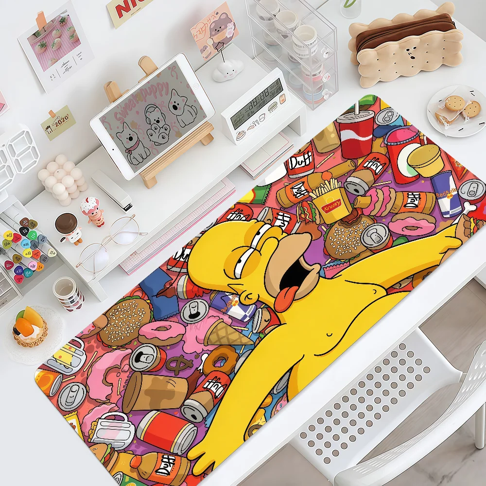 Mouse Pad Funny MousePad Non-slip Lockedge The S-Simpsons Office Student Cartoon Gaming Thickened Large Writing Pad Cushion