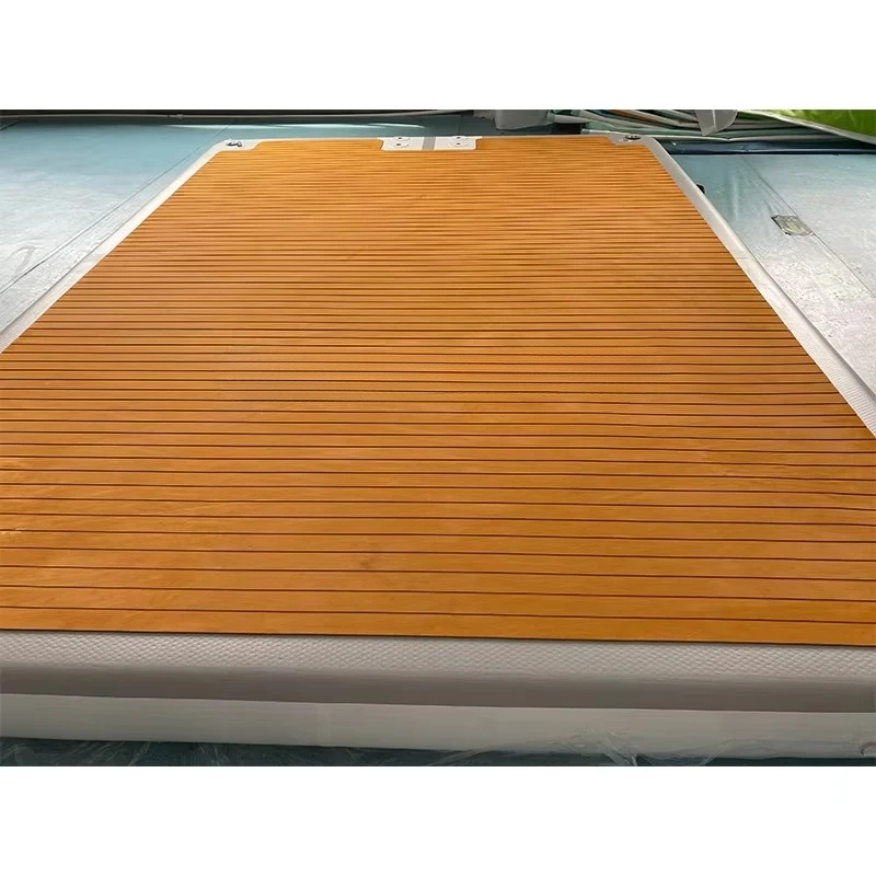 Popular Drop Stitch Roll up Inflatable Yacht Dock Floating Jet Ski Dock Pontoon Deck Inflatable Dock Platform for Swimming view 5