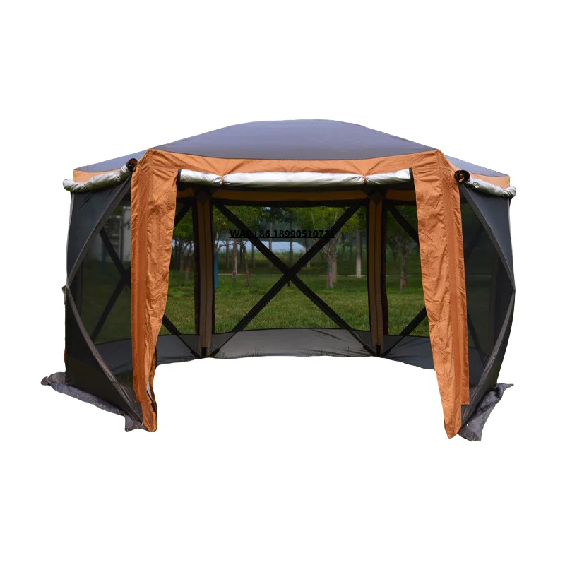 

Outdoor Folding Tent Hexagon Automatic Quick Outing Tent 5-8 Family Camping
