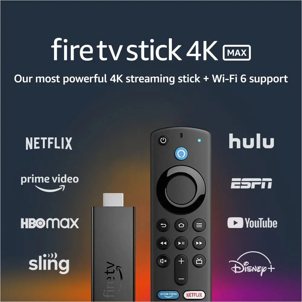 

Best Seller Original Fire TV Stick 4K Max Smart Bluetooth Voice Remote Control TV Controller Alexa device (includes TV controls)