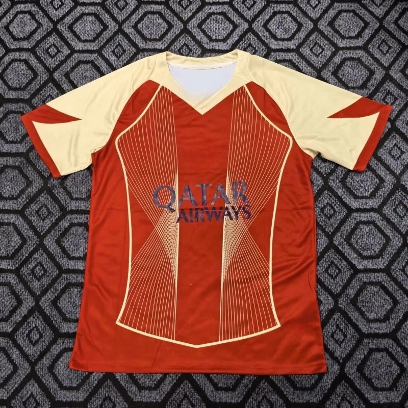 

2526 Special Edition Paris Jersey Fan Season New 3D Short Sleeve Training Football Thin Men's and Women's Football