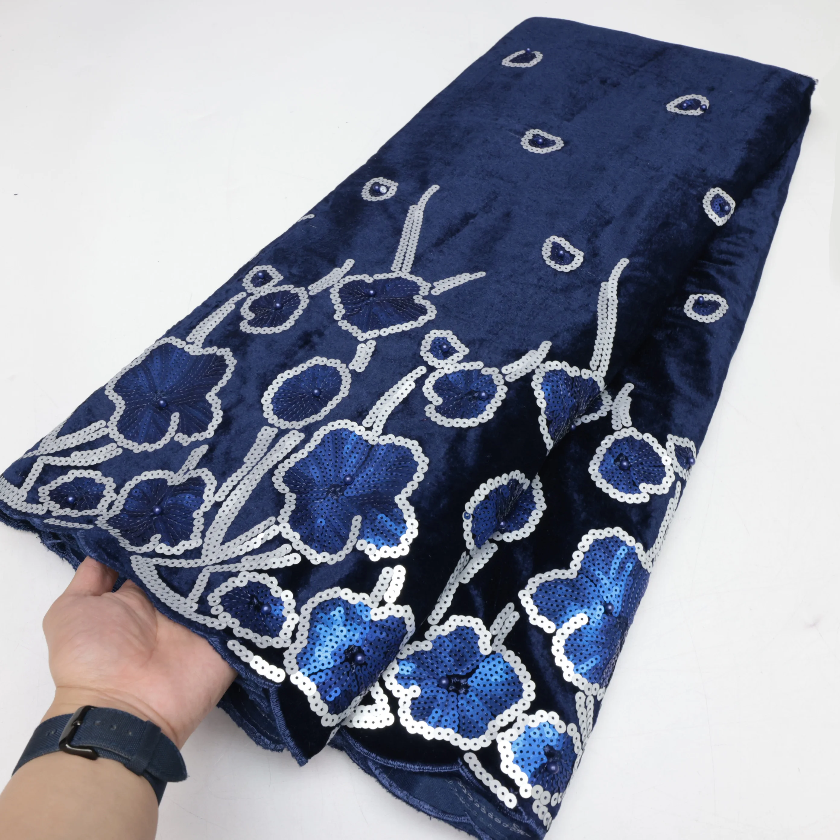 Nigerian Velvet Lace Fabrics African Lace Fabric 2024 High Quality Lace Material With Stones French Lace Fabric Sewing