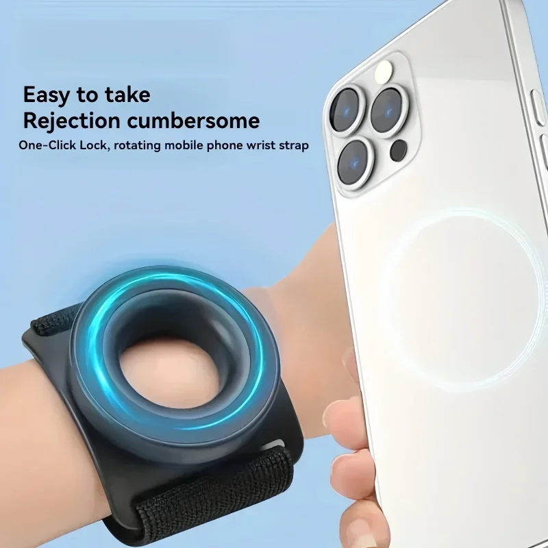 O novo suporte universal magnético para celular com suspensão no pulso é especificamente projetado para corrida e transmissões ao vivo ao ar livre.