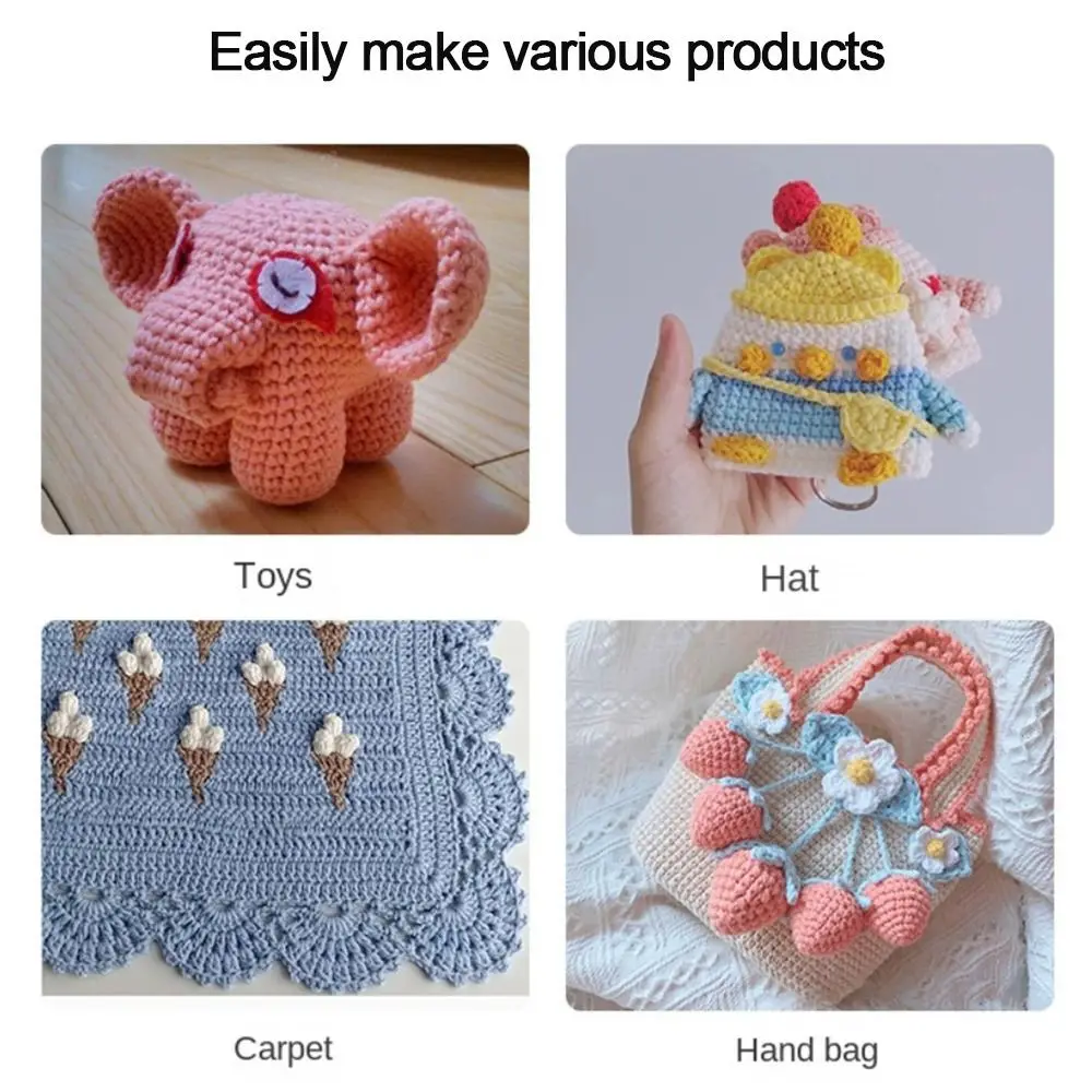 새로운 골드 더블 엔드 크로셰 훅 알루미늄 멀티사이즈 뜨개질 바늘 크로셰 훅 손뜨개 도구