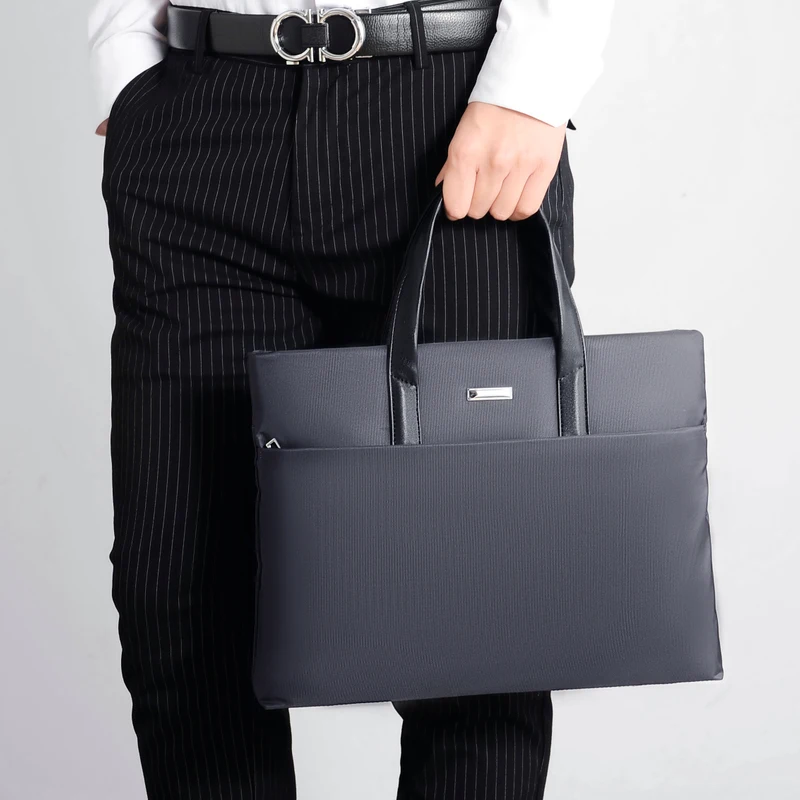 Laptop Office Tote Bag Multi Size Hand Briefcase Business Work Large Capacity Partition Universal Laptop - view 5