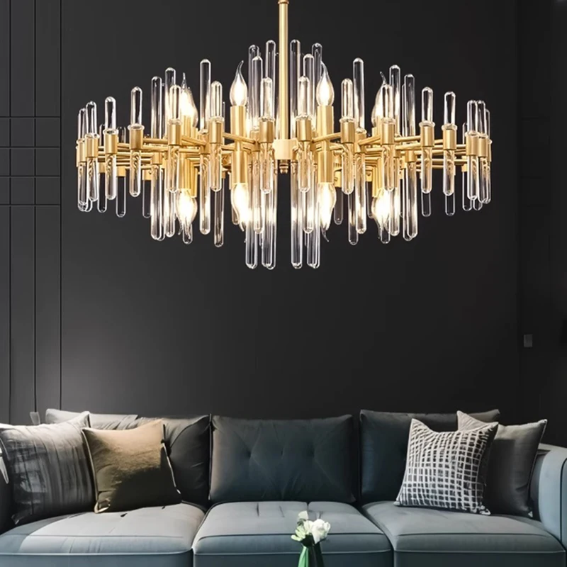 home decorationPendant lights, luxury crystal living room chandelier, dining room Pendant lamp, ceiling light, indoor lighting