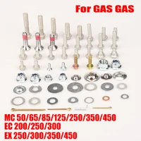 Juego de tornillos y tornillos para guardabarros de carenado de motocicletas, para GAS MC 50 65 85 125 250 350 450 EC 200 250 300 EX 250 300 350 450