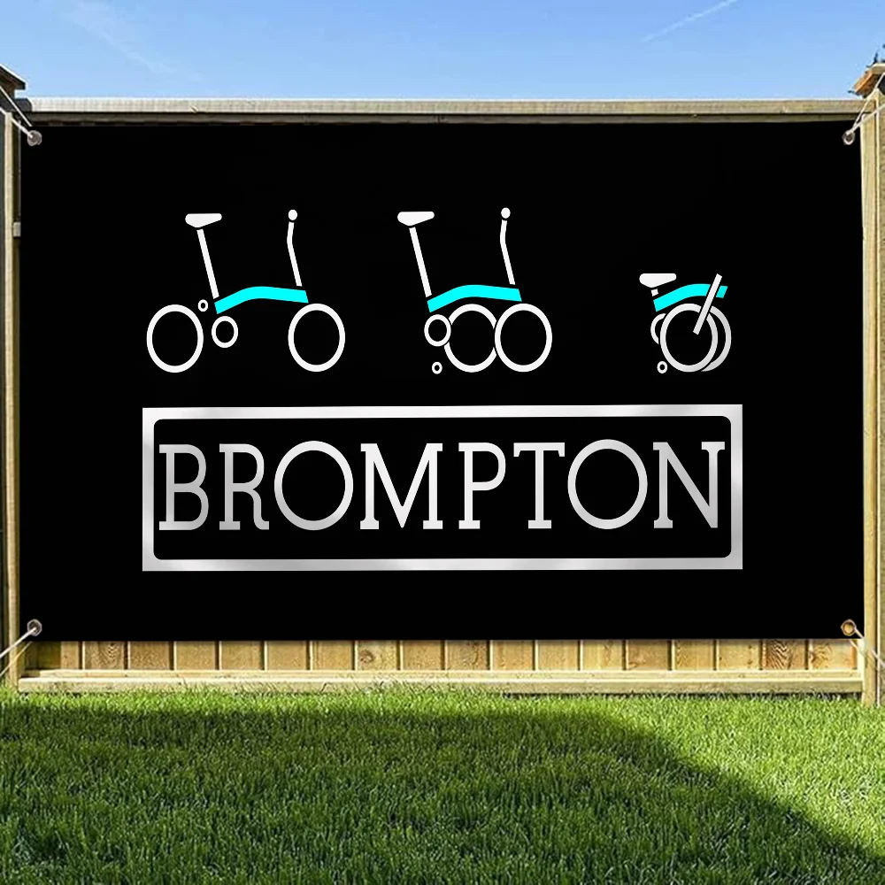 Custom Flag to Hang Bromptones College Dorm Room Guys With Four Grommets Home Garden 3x5 FT Halloween Decoration Outdoor Decor