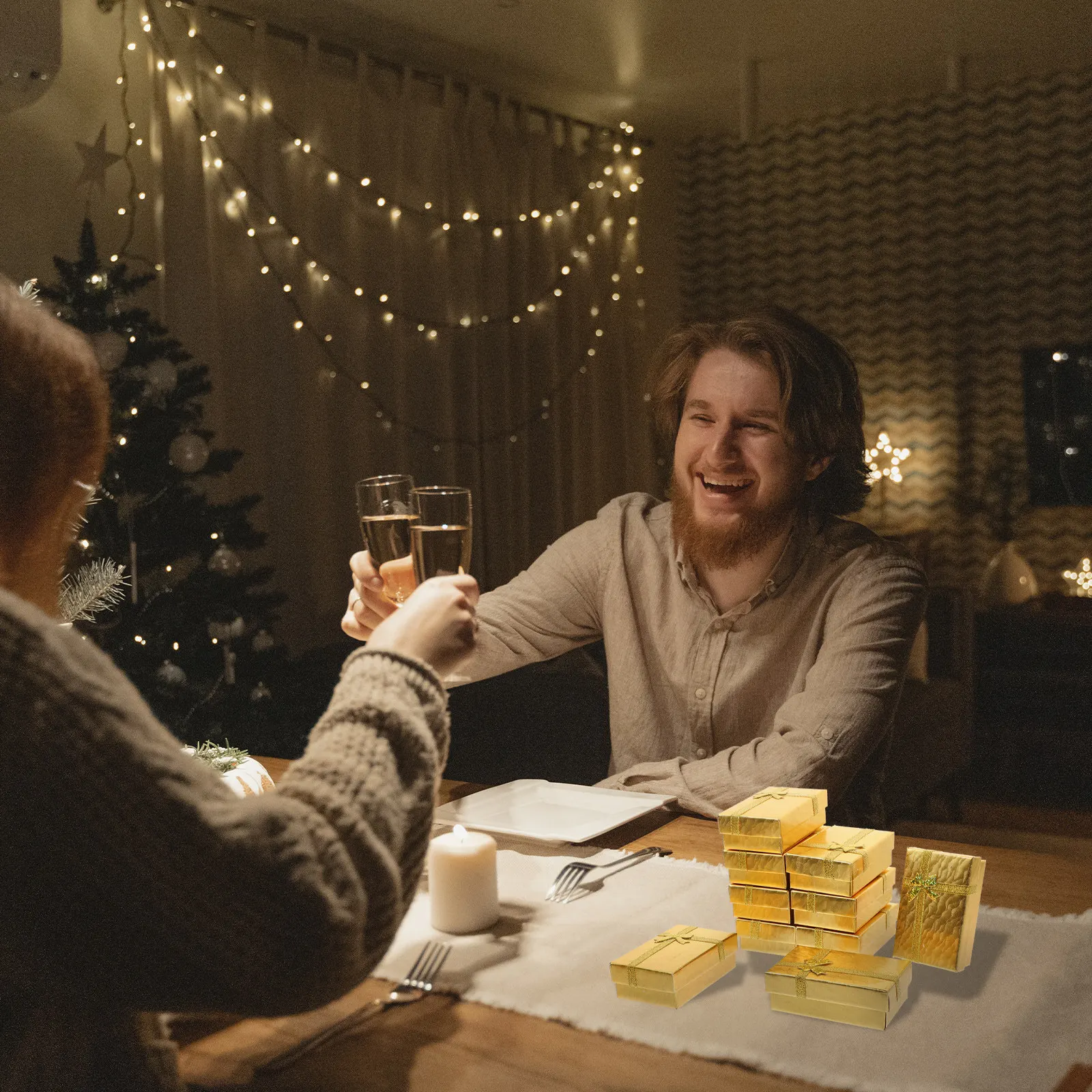 

24Pcs Jewelry Storage Box Portable Organizer for Rings Earrings Necklaces Compact Travel Jewelry Case Necklace Packing Boxes