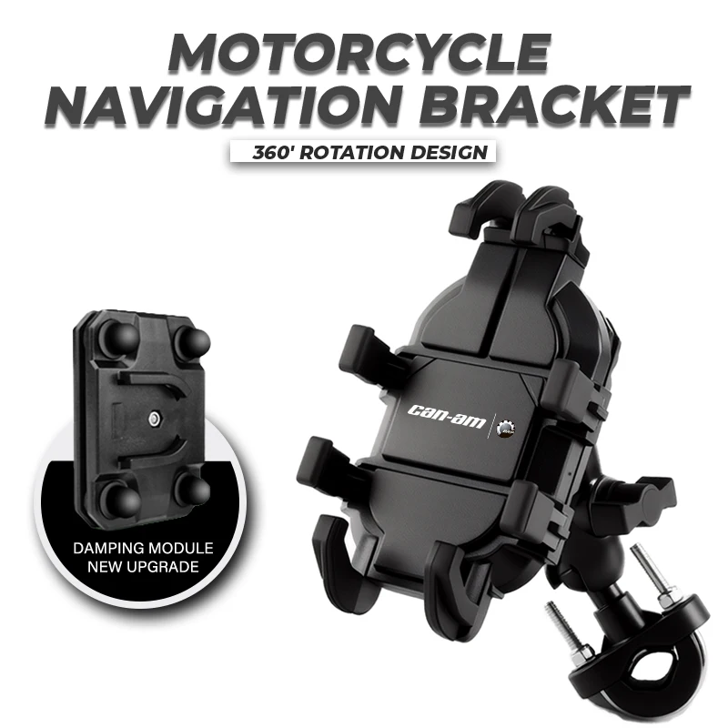 Support 4-7 inch Cellphone Motorcycle Handlebar Mount GPS Stand Bracket For Bombardier Can-Am Spyder Series BRP CAN-AM