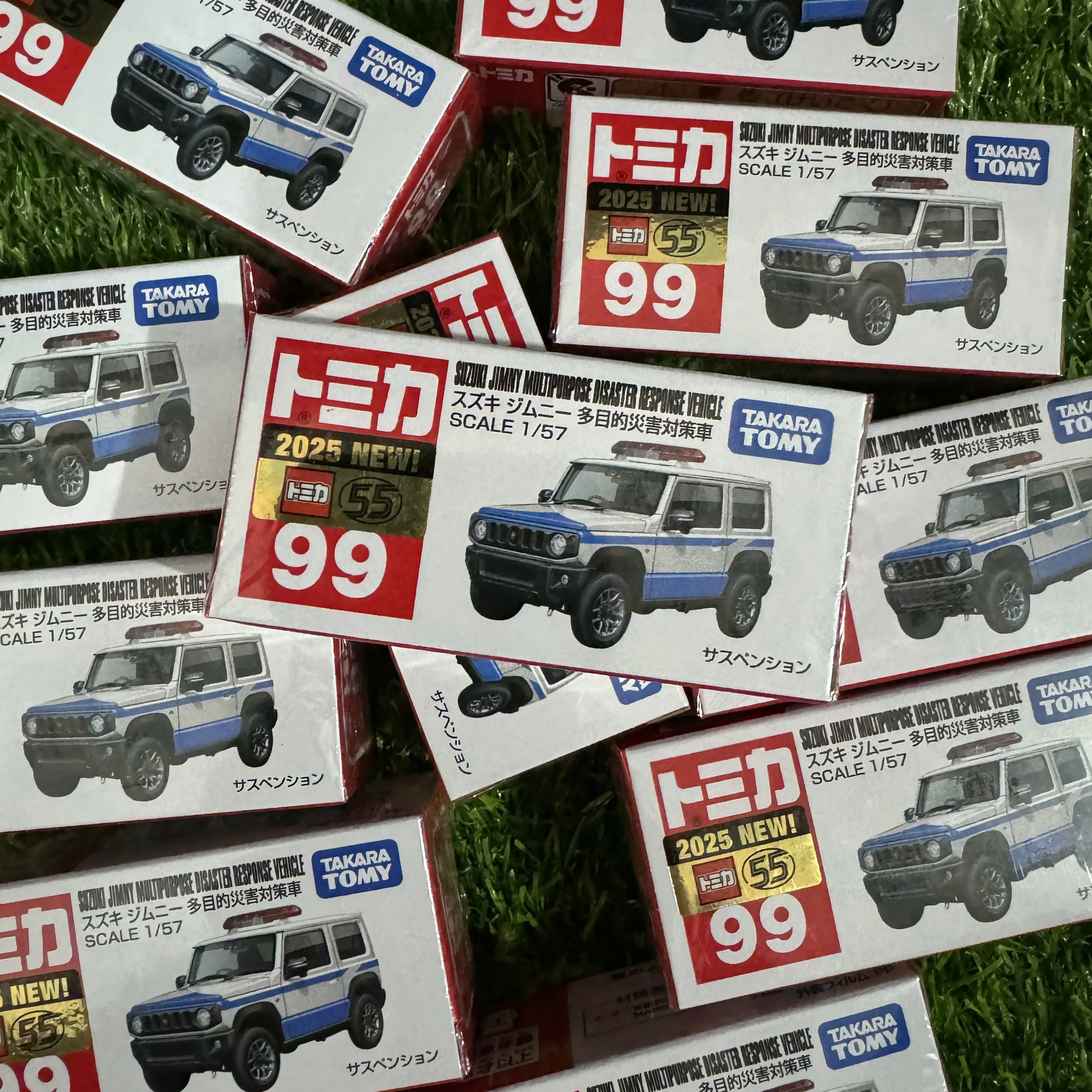 

Takara Tomy Tomica No.99 Suzuki Jimney Многоцелевой автомобиль для предотвращения катастрофа из сплава, игрушечный автомобиль, литая под давлением металлическая модель для детей