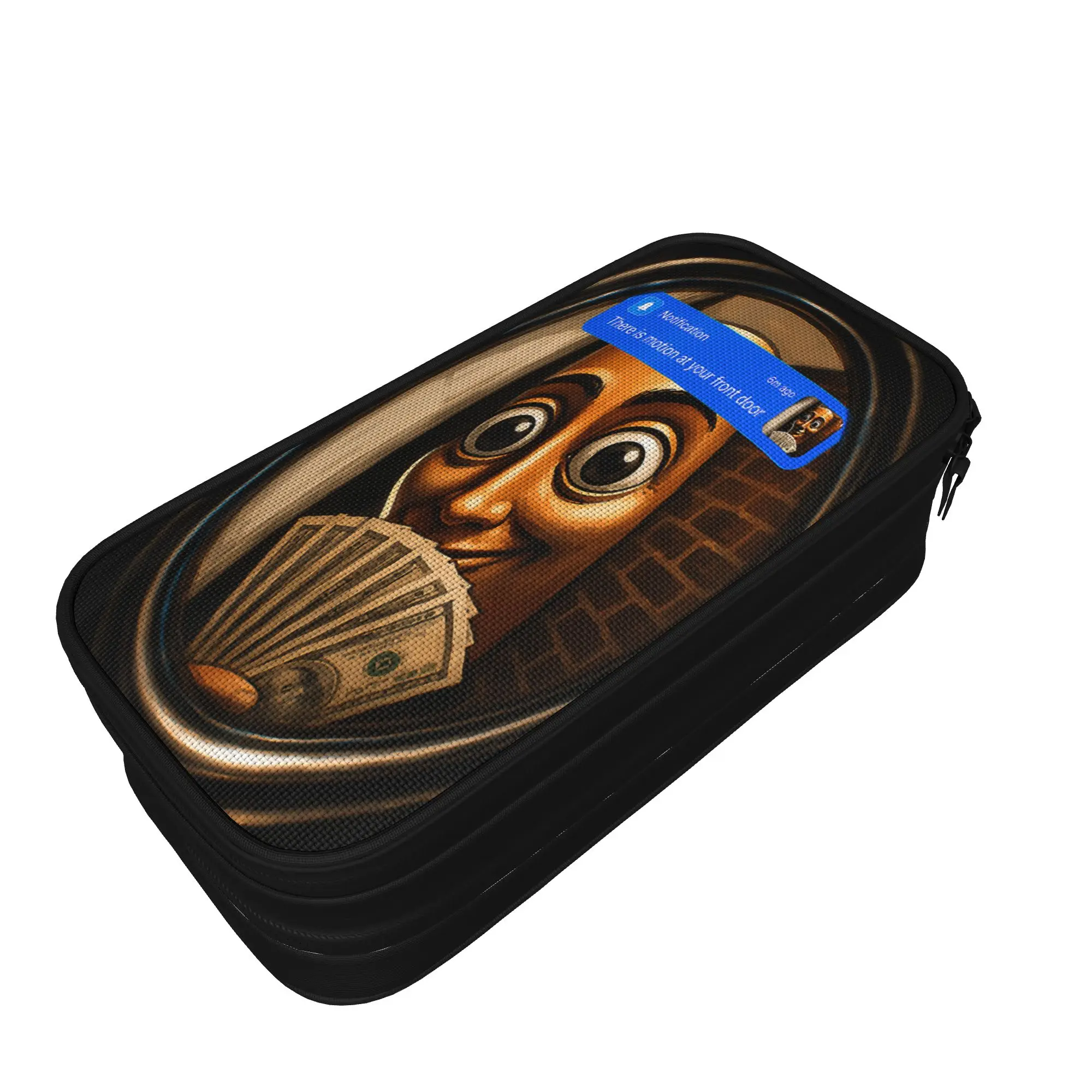 There is Motion At Your Front Door Tung Tung Tung Sahu Pencil Case Boy Girl Pencil Pouch Back To School Pencil Cases Supplies