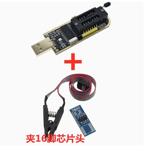 CH341A programmer USB motherboard routing LCD BIOS FLASH 24 25 burner burning cable