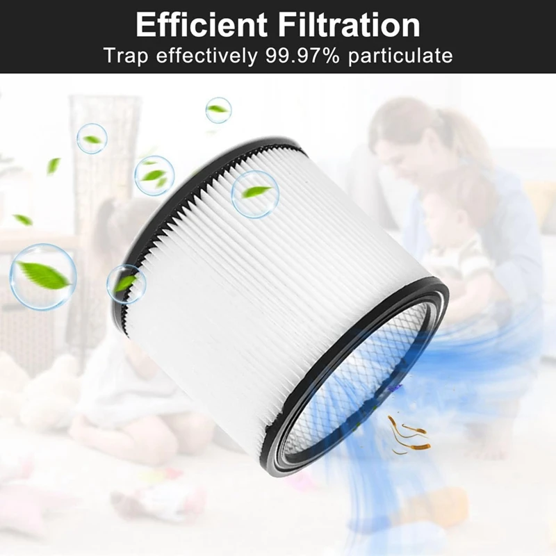 Replacement Filter For Shop Vac Filters 90304 90350 90333 , Wet Dry Vac Filter With Lid,90585 Foam Sleeve Filter