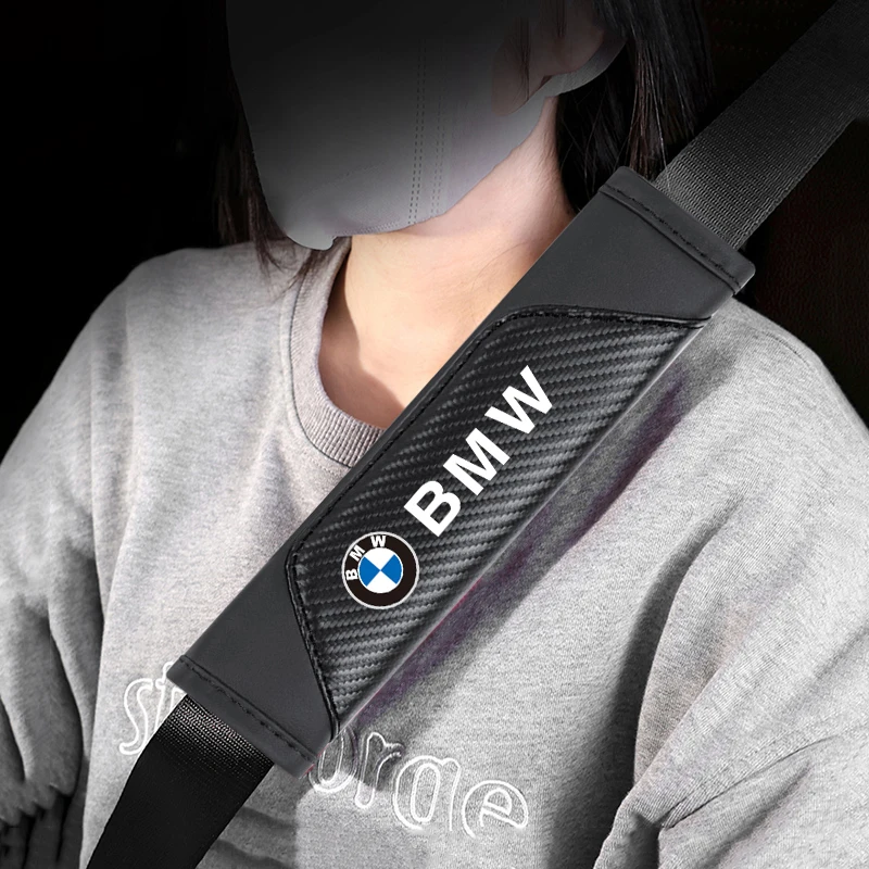 Car Interior Seat Belt Shoulder Protection Cover Decoration For BMW F20 F34 F30 F10 G30 G20 G01 G02 G05 F48 F15 F16 X1 X3 X4 X5