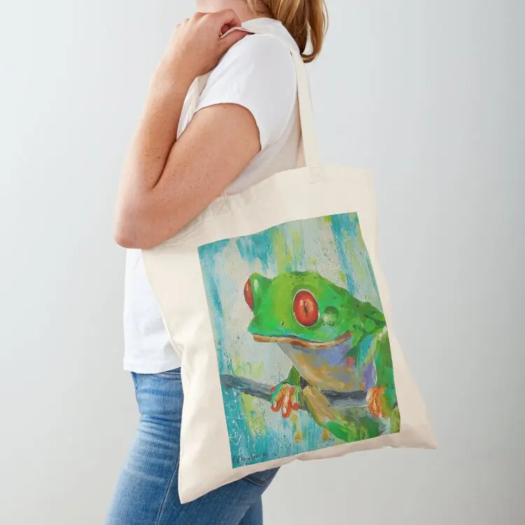 

Frog Tote Bag hand bag ladies Canvas shoulder bag Women's Women's shopping