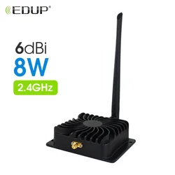 EDUP 8W wzmacniacz WiFi 2.4GHz wzmacniacz sygnału mocy Wi-Fi Router zasięg rozszerzenie bezprzewodowego pilota daleki zasięg Extender