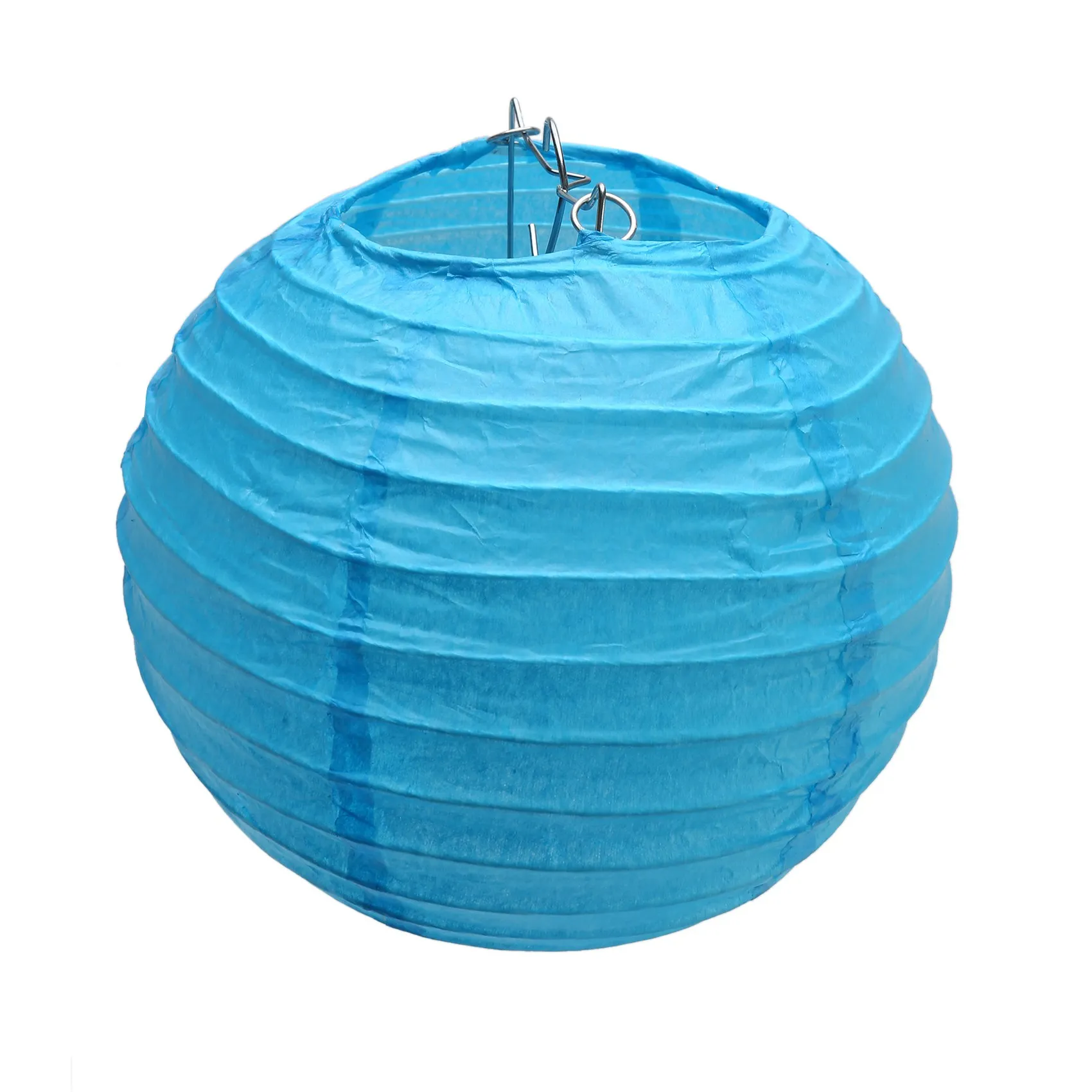 Ensemble de lanternes chinoises en papier bleu royal, réutilisables et faciles à assembler, 18 pièces