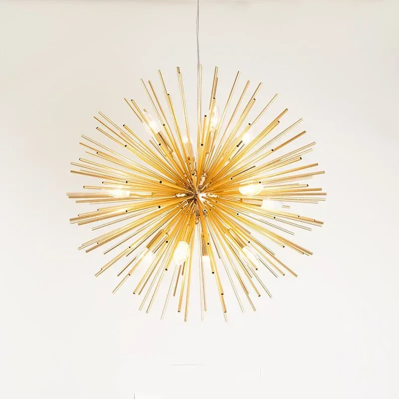 Nordic LED Chandeliers Lighting Sputnik Pendant Lamp Fixture For Restaurant Home Decor Chihuly Aluminum Dandelion Modern NEW