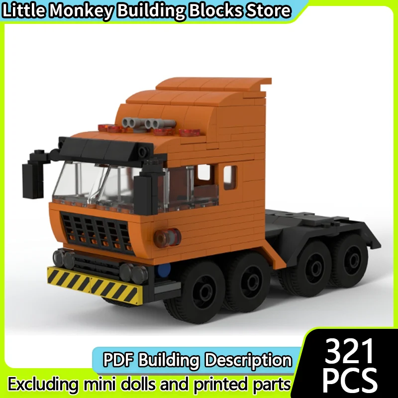 City Car Model MOC Building Bricks City 8x4 Heavy Duty Lorry Modular Technology Children Holiday Gifts Assemble Toys Suit