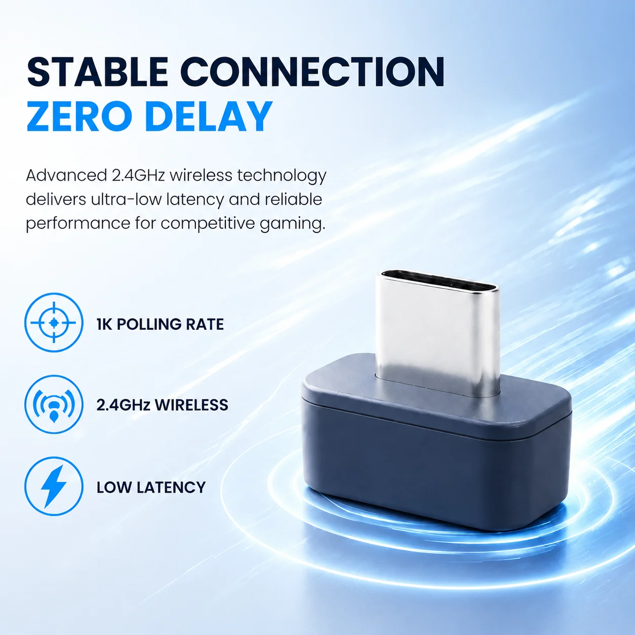 For Logitech G PRO X SUPERLIGHT/SUPERLIGHT 2/G PRO 2 LIGHTSPEED USB-C Receiver Dongle Plug Type-C Adapter Wireless Gaming Mouse