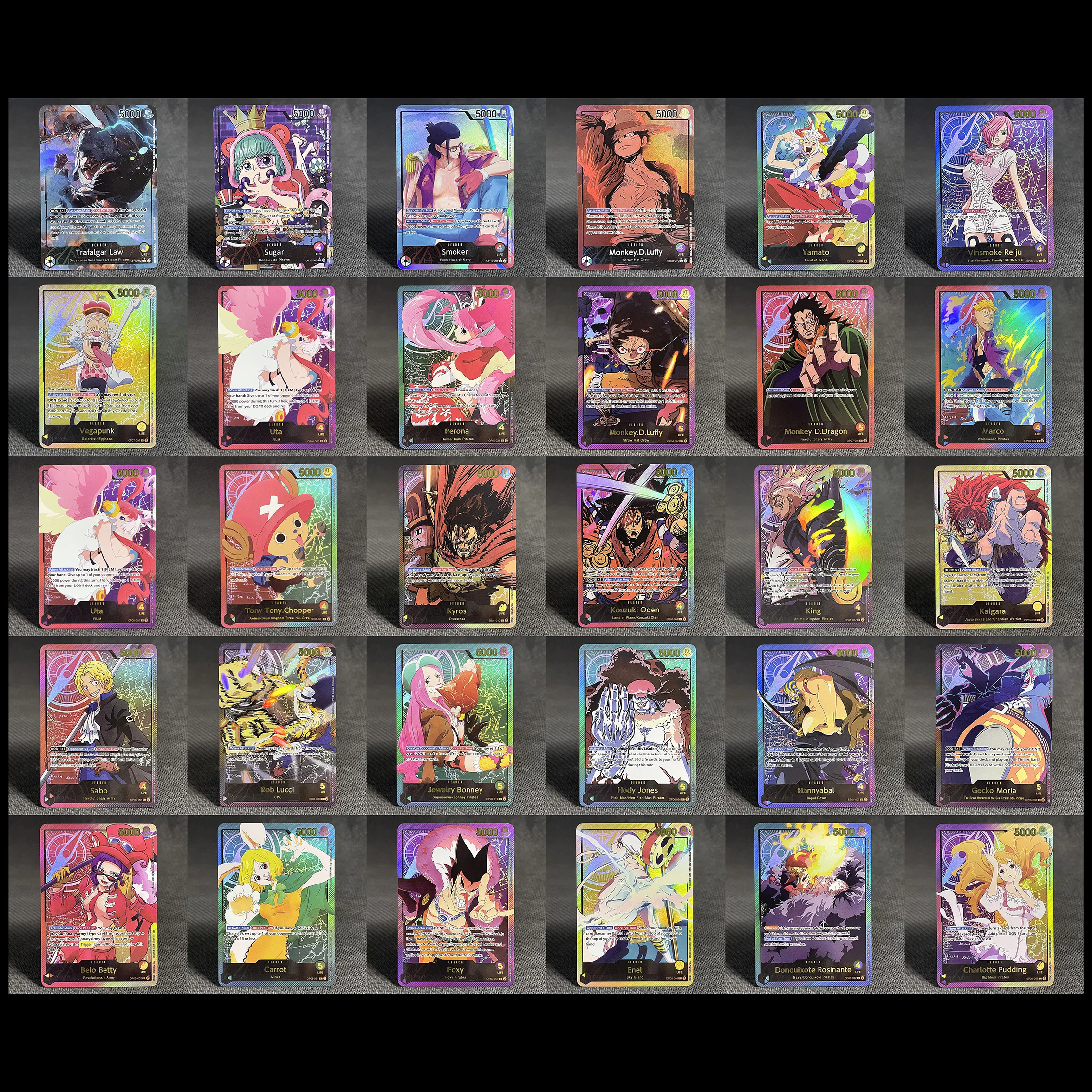 Whole Set ONE PIECE Leader&Character Cards Vinsmoke Reiju/Smoker/Kuzan Monkey-Luffy Parallel Manga Classic Card Collection