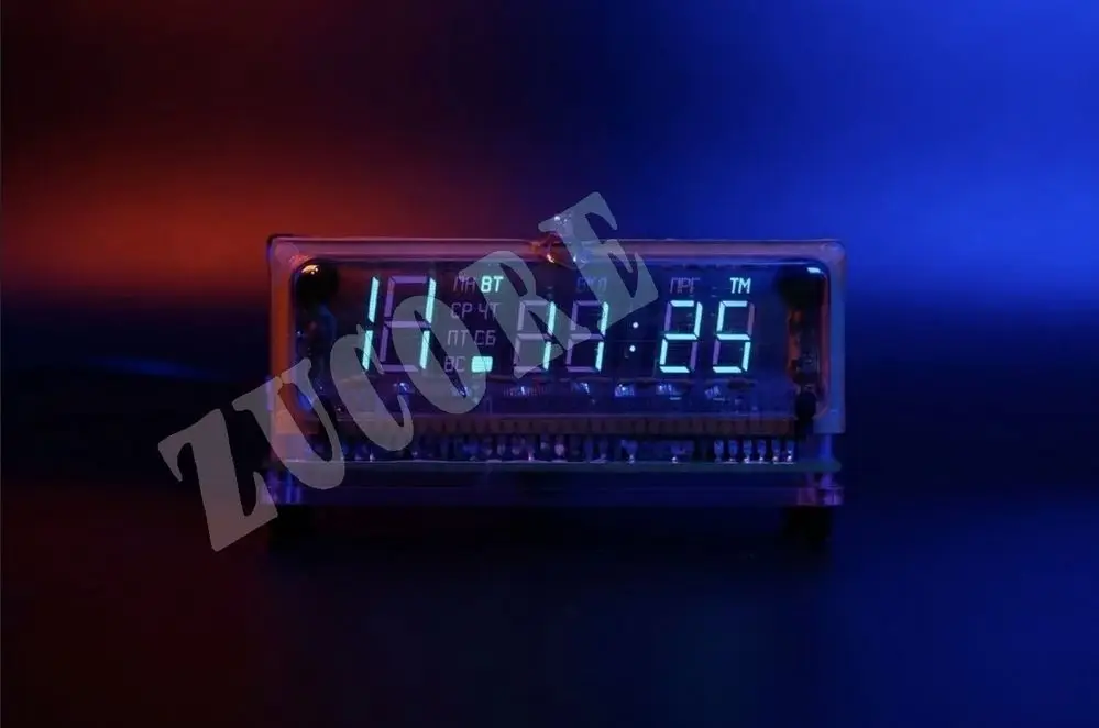 스팟 VCK_CCCP VFD 시계, 소련 시대 시계 화면 및 현대 기술 시계 화면