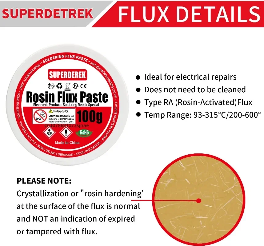 Imagem -02 - Solda Colar Rosin Flux Óleo de Solda sem Chumbo Fácil de Solda Ferro Repair Preço Ferro Pedaço de Aço Inoxidável Níquel Solda Wire