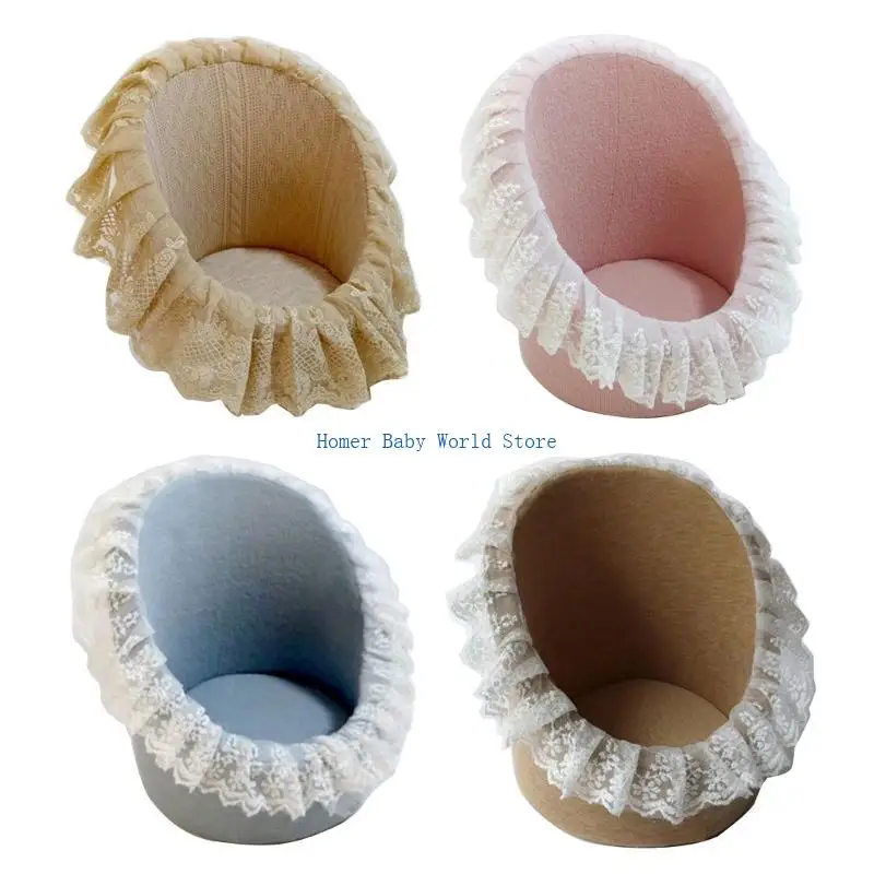 B2QD الوليد صور الدعائم الدانتيل أريكة صورة خلفية الانتحال الأثاث الرضع دش هدية #5