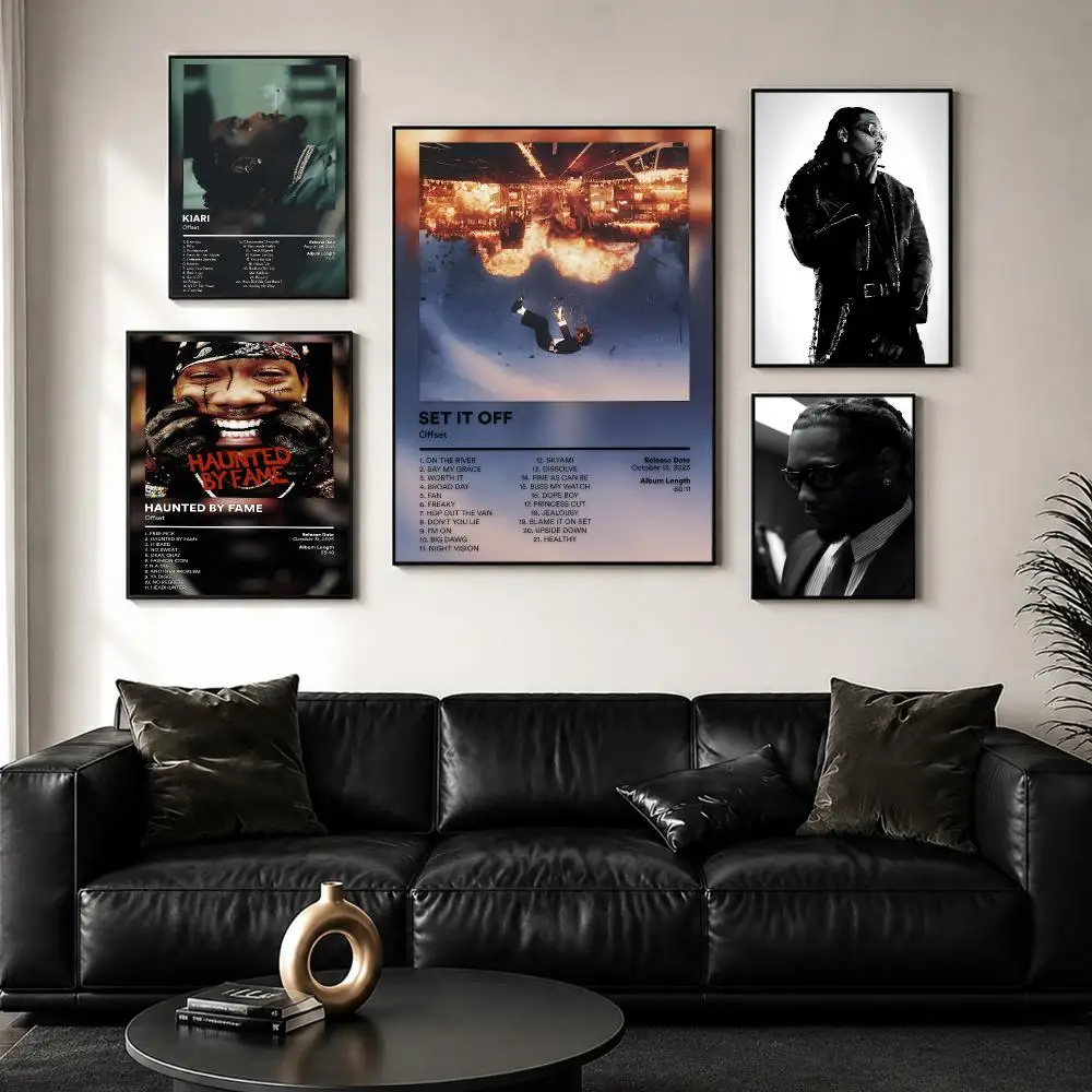 Rapper O-Offset Poster Wall Art Print Sticker for Bedroom Living Room Dorm Office Modern Home Decor
