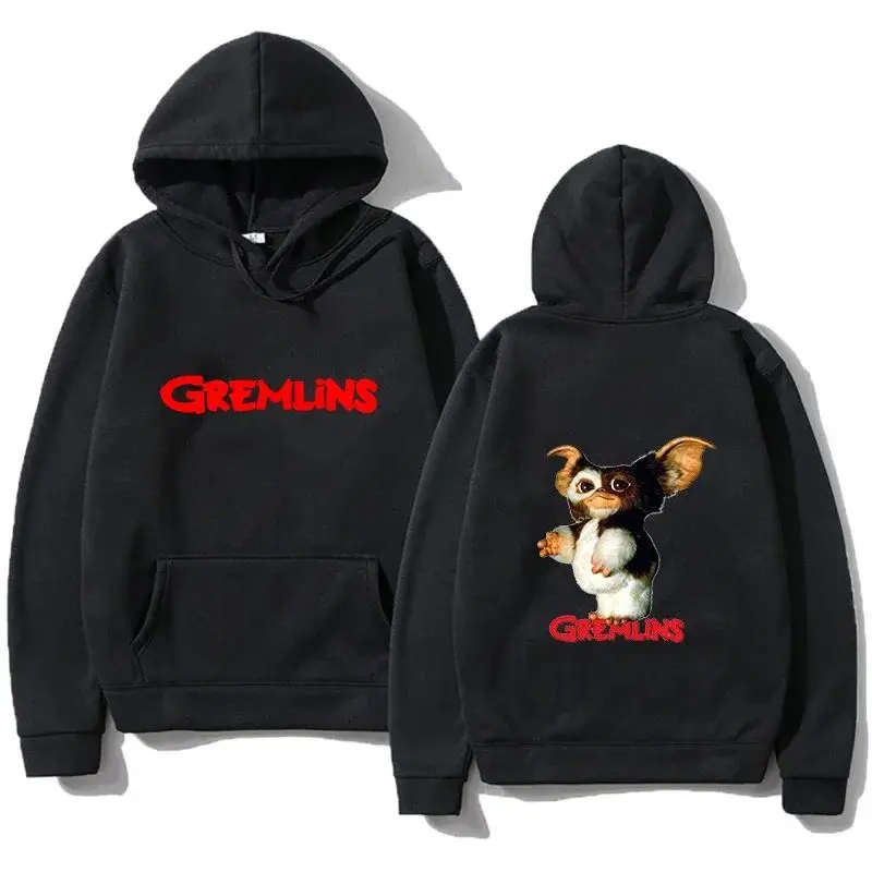 

Men's and Women's Pure Cotton Sweatshirts Plus Velvet Gremlins Gizmo Hoodie Kawaii Print Pullover Casual Fashion Sportswear