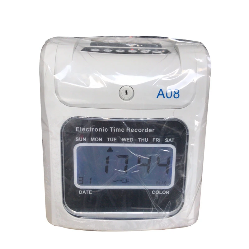 Time Clock Dual-Color Punch Clock Auto Shift Function Multi-Shift Support Built-in Year/Month/Day Setting Start/End Shift Alarm