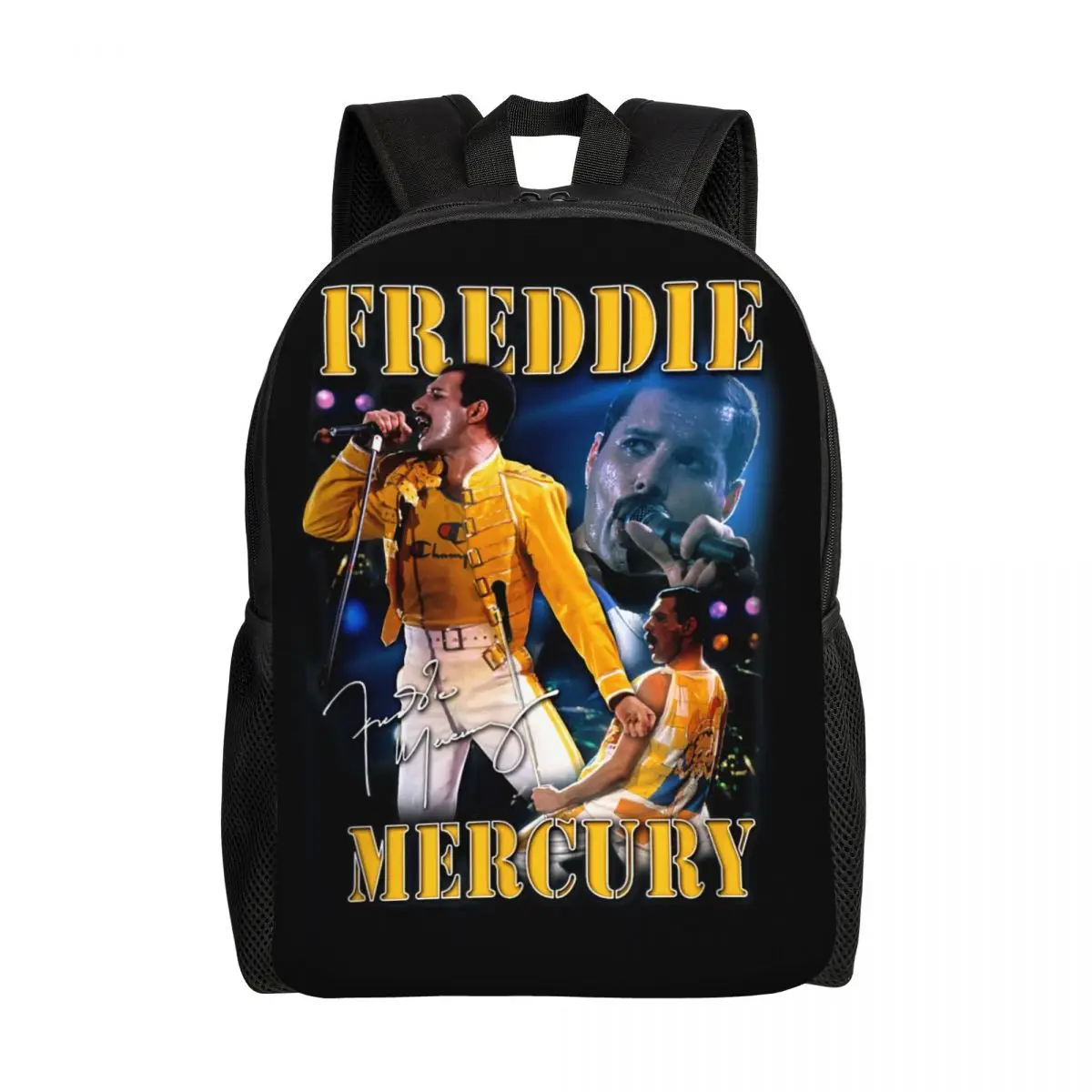 

Freddie Mercury Backpack for Women Men School College Student Bookbag Fits 15 Inch Laptop Bags