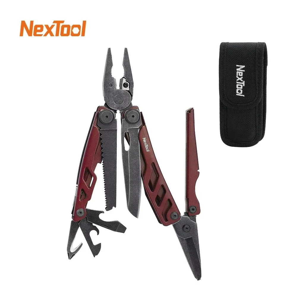 Nextool Flagship Pro Multi Tool 16 in 1 Multi-tool Folding Pliers Portable Scissors Outdoor EDC Pocket Equipment Red/Green