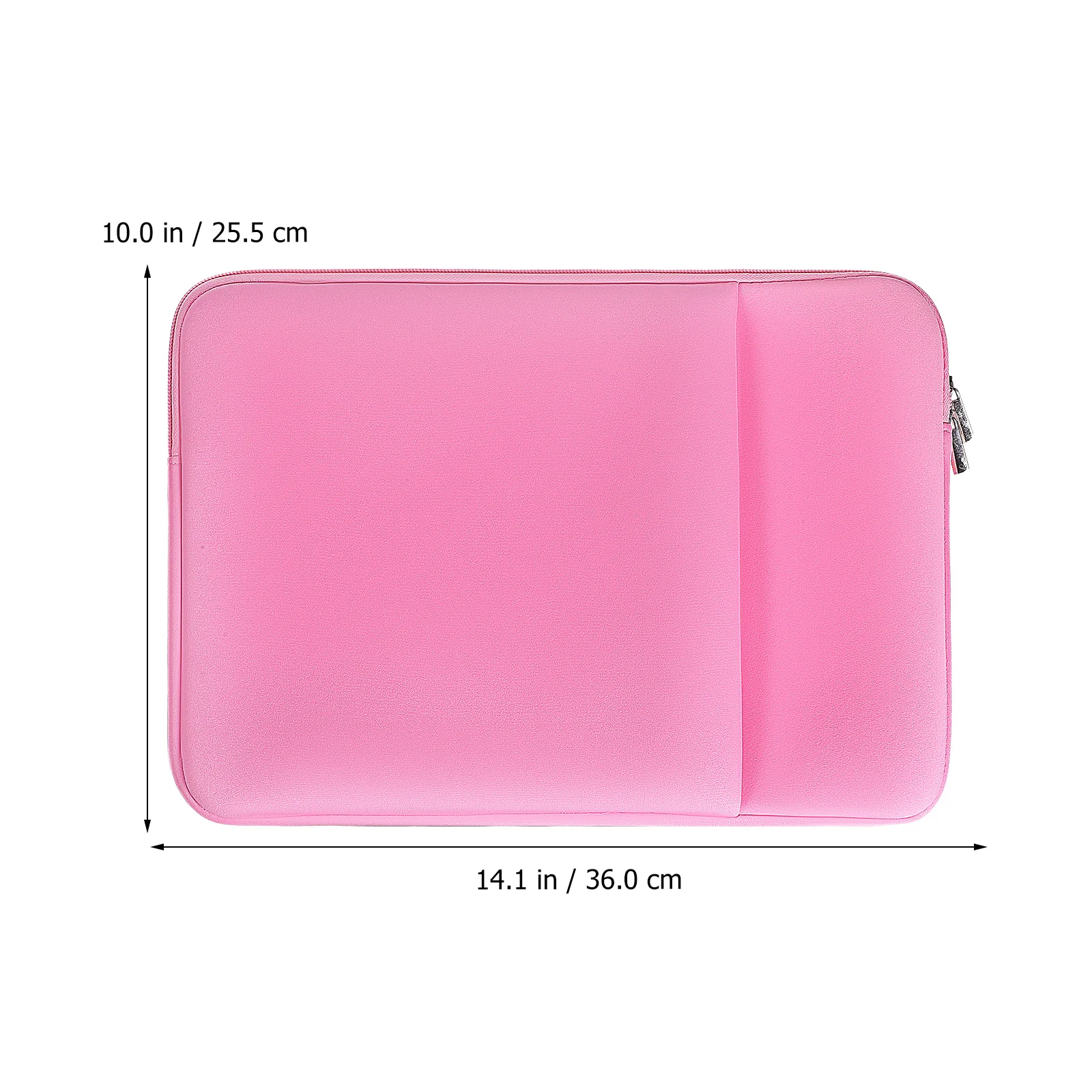 

13inch Laptop Case Shallow Pink Set Protective Bag for Daily Business Travel School Office Notebook Carrying Case Front Pocket